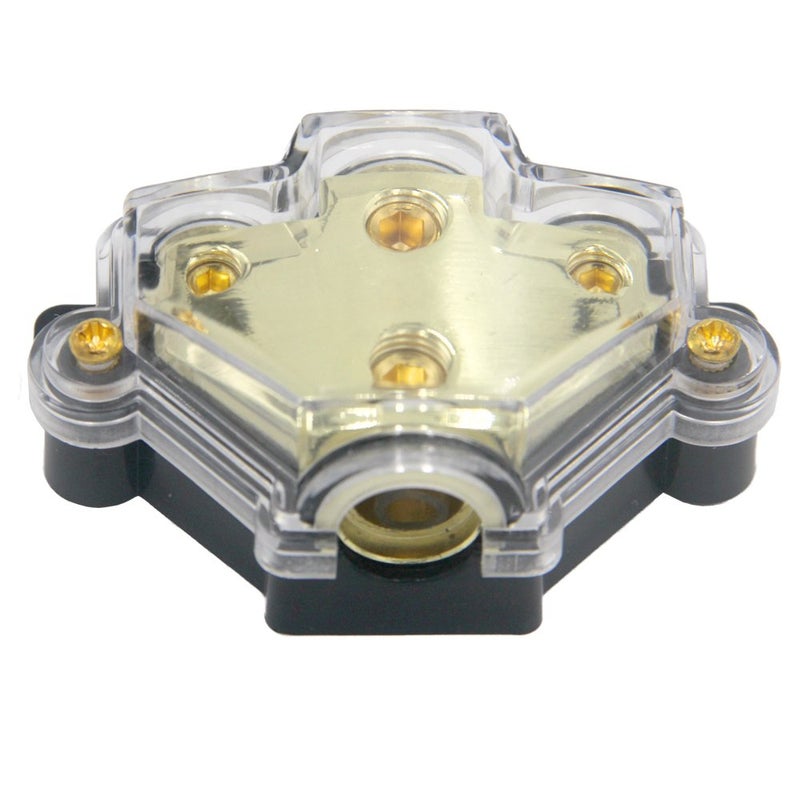 ZOOKOTO 0GA Power Distribution Block, Auto Car Audio Amplifier 1 in 3 Ways Fuse Holder Circuit Protector (3 Way) - Image 3